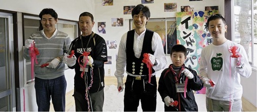 Feierlich: offizielle Eröffnung des Indoorparks Bridge for Fukushima
