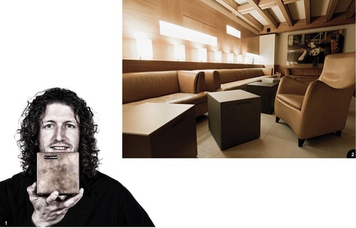 1 Ludwig Schwarzenbacher: „Für mich ist Metall ein Element der unbegrenzten Möglichkeiten. Im Prinzip ist nur die eigene Vorstellungskraft die Grenze des Machbaren. Ich benötige nur eine Idee, die ich umsetzen kann.“ 2 Infos zu den Metallwürfeln von Metal Interior gibt es im Internet ­unter www.metal-interior.com oder direkt beim Hersteller im österreichischen Saalbach