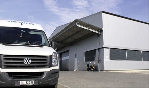 Am neuen Firmenstandort von Spengler Direct in Engwilen befinden sich Büro, ­Lagerflächen und der Ausstellungs­bereich unter einem Dach
