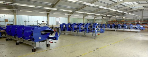 <p>Blick in die Montagehalle der Asco Maschinenbau GmbH am neuen Firmen­standort Ainring</p> - © Ipfelkofer für ASCO