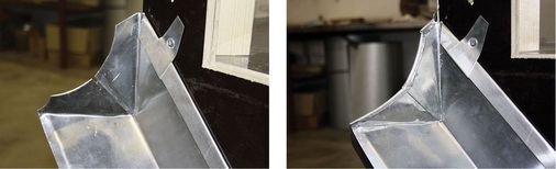 Vorbereitung und perfekte ­Ausführung der Quetschfalten am Kehlprofil