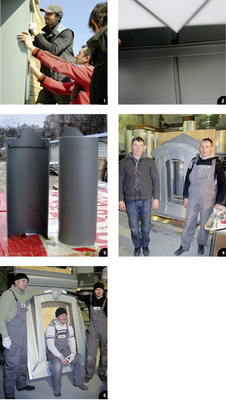 

1


Vor-Ort-Termin mit Monteuren des Fachbetriebes aus Kharkov in Odessa




2


Not perfect? (Foto: )




3


Perfekt! Einsteck-Segmente für gerundete Gratabdeckungen(Foto: )




4


und...




5


… und  während eines Edeldach-Workshops






