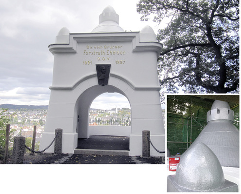 Mit Enkopur abgedichtete Kuppeldächer
