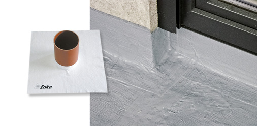 Enke-Polyflexvlies ist vorgefertigt für Ecken und Rohranschlüsse sowie in unterschiedlichen Rollengrößen zur individuellen Anpassung lieferbar
