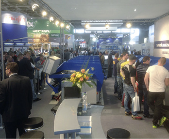 Impressionen vom Variobend-Messestand auf der Dach+Holz 2014 in Köln
