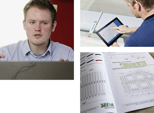 
Ohne Spezialsoftware geht es nicht: Sema-Experte Philipp Niemeyer informiert über eine spezielle Klempner-Software, die Sema derzeit gemeinsam mit Schechtl und Schlebach entwickelt
