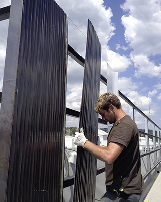 
Montage der Wasserwelle
