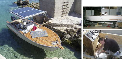 

Das fertige Klempnerboot mit 3,2 m² Solarsegelfläche




Der Rumpf mit neuem Anstrich




Der Autor ist als Falzprofi in Aktion
