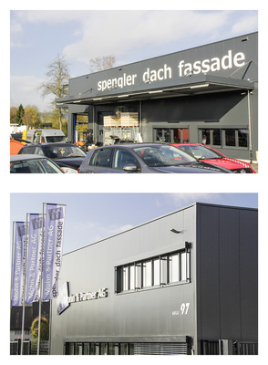 
Nicht nur von außen macht das neue Werkstatt-und Bürogebäude der Mohn & Partner AG eine gute Figur
