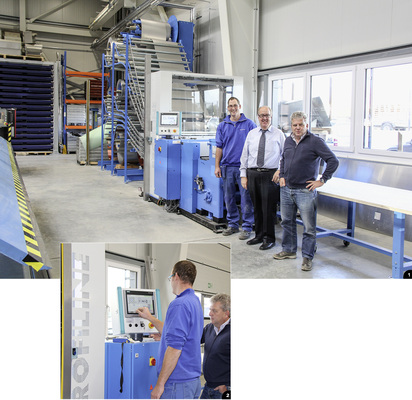 

1


Stolz präsentieren Robert Mohn, Walter Müntener (Spengler Direct) und Simon Gubler das Herzstück der Hightech-Spenglerwerkstatt – eine Spalt-und Ablänganlage der Marke Profi-Line




2


Simon Gubler und Robert Mohn an der Steuerung der Profi-Line-Anlage
