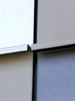 Die robuste, neue Titanzinkvariante erbt alle positiven Eigenschaften des Werkstoffs Zink. Gleichzeitig ist sie unempfindlich und weist eine hohe Resistenz gegen Fingerabdrücke auf
