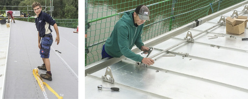 
Die Verklebung von Nahtstellen der Unterdeckbahn oder die Montage einer Schneefang-Anlage samt der erforderlichen Klemmlaschen sind nur zwei der zahlreichen Aufgaben eines Spenglers
