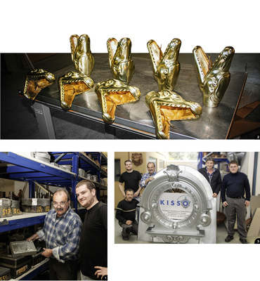 

1


Willi Bicking und Fabian Bühlmann in der Kisso-Schatzkammer 




2


Schöne Drachenköpfe aus 1,0-mm-Messing




3


Stolze Ornamenten-Spengler (v.l.): Alex Köder (kniend), Fabian Bühlmann, Willi Bücking, Walter Bühlmann und Ueli Lipp
