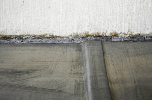 Walzbleianschluss mit fertiger Bleifuge
