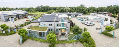 
Blick auf das Betriebsgelände der MD Mathias Dörr GmbH in Teningen-Nimburg
