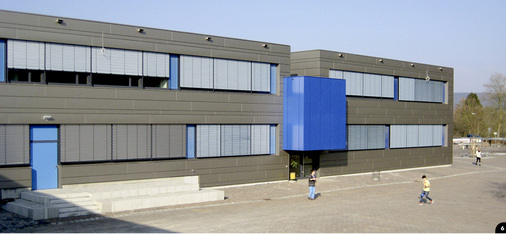 
Fassadenansicht, fertiggestellter Bauabschnitt
