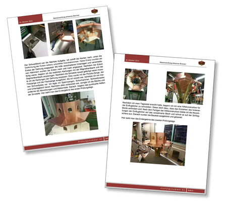 So dokumetierte Johannes Brenner die Entstehung seines Meisterstücks
