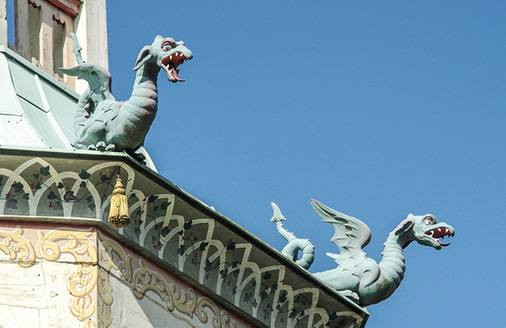 So wie die Quasten glänzten ursprünglich auch die Drachen golden
