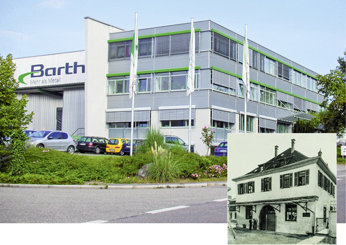 <p>
2015: die Barth-Zentrale am Standort Renningen … 
</p>

<p>
 … und die Eisenhandlung der Brüder Carl und Gustav Barth im Jahr 1865
</p>