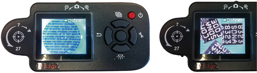 
Sogenannte Microdots tragen den DNA-Code – sie lassen sich mit speziellen SDNA-Mikroskop-Kameras auslesen
