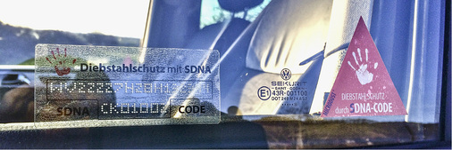 
Auch Fahrzeuge, Werkzeuge oder teure Maschinen wie Profilierautomaten können mit künstlicher DNA markiert werden
