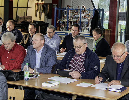 
Aufmerksam: Die Landesfachgruppenleiter verfolgen die zweitägige Veranstaltung 
