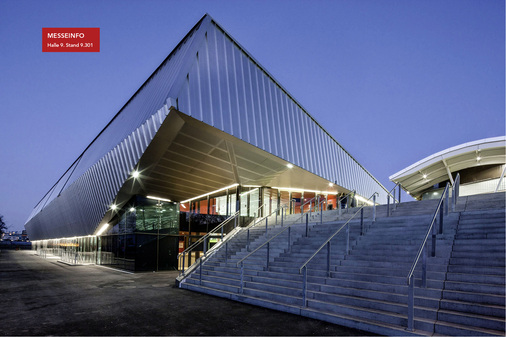 
Rib-Roof-Metalldachsysteme: hier an der Eissporthalle in Wien



