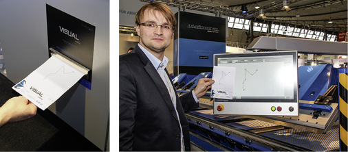 In Stuttgart führt Nikolaus Duscher (technischer Leiter der Asco GmbH) die einfache Handhabung von Visual Profiling vor
