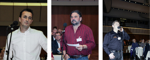 
Kritische Wortmeldungen aus dem Publikum kamen unter anderem von Peter Trenkwalder, Berthold Zürn und Michael Kirchen 
