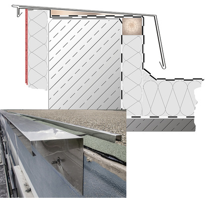 <p>
Stark, schlank und sturmsicher: Vorstoß- und Halteprofile können flexibel eingesetzt werden. Außerdem schützen sie WDVS-Systeme während der Bauzeit und erlauben die Montage der Attikaabdeckung als finales Element. Achtung: Wärmebrücken sollten konstruktiv vermieden werden 
</p>