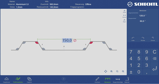 



Messfunktion mit Korrektureingabe über mehrere Flächen
