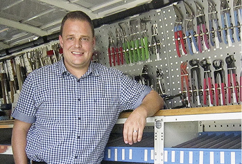 
Hans Gemperle im Spengler-Direct-Bus

