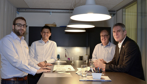 
Daniel Keller, David Ganz, Walter Müntener und Andreas Buck
