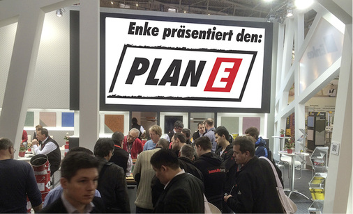 Enke informiert auf der Bau über Flüssigkunststoffe, Fußbodensysteme und den Plan E

