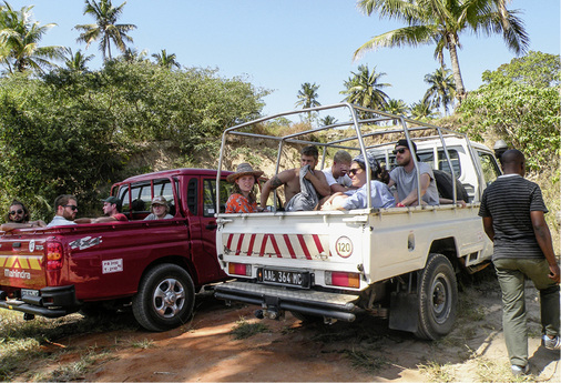 
Auch in der Freizeit war etwas geboten: zum Beispiel eine Jeep-Safari 

