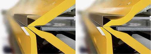 
Die modulare Werkzeuggeometrie und die neudesignte Biegewange ermöglichen hoheFlexibilität beim Biegen
