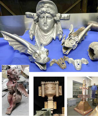 
 Ornamentenprofis von Kaufmann zeigen, wie aus alten Originalen neue Repliken entstehen. Die Ornamentgröße spielt dabei keine Rolle
