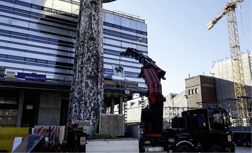 
Aktuelle Baustelle: Fassadenbekleidung am TechPark in Bozen
