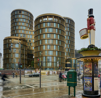 
Die Montagezeit der Fassade betrug neun Monate – die Gesamtbauzeit etwa zwei Jahre
