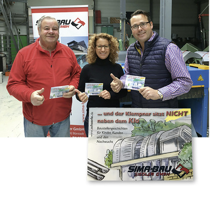 Familie Siegler mit ihrem individualisierten Klempner-Kinderbuch

&nbsp;
