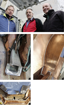 

1


Christian Zeuch, Renato Egli und Thomas Rütsche




2


Demontierter Speier und Abrissmaterial 




3


Perfekte Anschlussdetails 




4


Ablaufpunkt an der Rinne des Turmdaches
