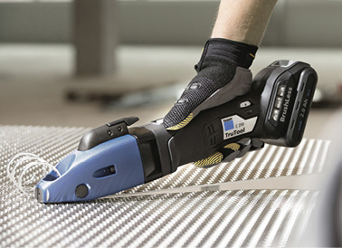 
Die 18-V-Akkuwerkzeuge von Trumpf sind leicht und liegen gut in der Hand



