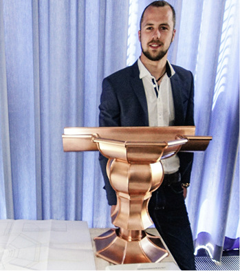 Felix Fiederers Rinnenerweiterung mit Sockel
