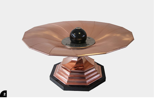 Brunnen, 8-teilig und gedreht, Cu
