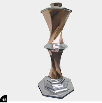 Heptagonische Feuersäule, Cu, TiZn, CrNi

