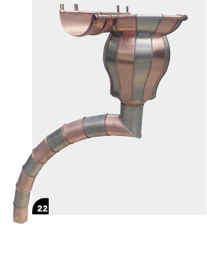 Rinnenerweiterung, 12-teilig, Cu, CrNi
