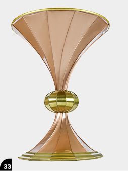 Stehtisch, 12-teilig, Cu, CuZnx
