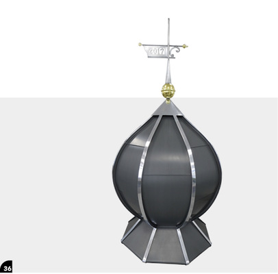 Zwiebelturm, 8-teilig, TiZn, TiZn-vs
