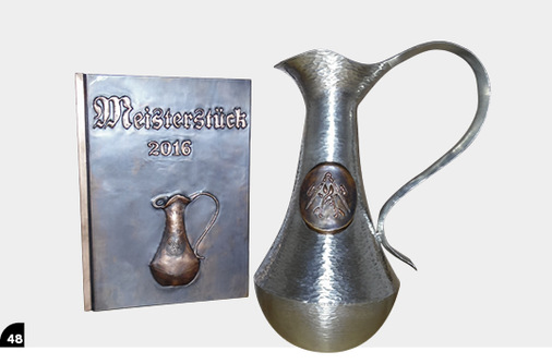 Weinkanne, selbstlegiertes Zinnblech
