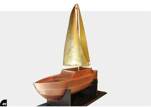 <p>Segelboot, Cu, CuZnx</p> - © Wettbewerbsteilnehmer  für BAUMETALL